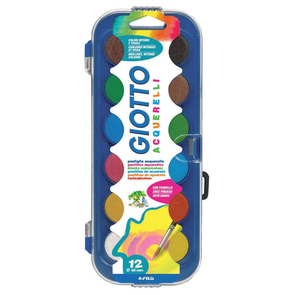 ACQUERELLI 30MM GIOTTO 12PZ F351200