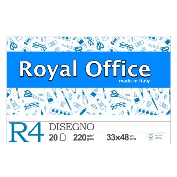 BLOCCO ROYAL OFFICE R4 33X48 RIQUADRATO 220GR 20FG