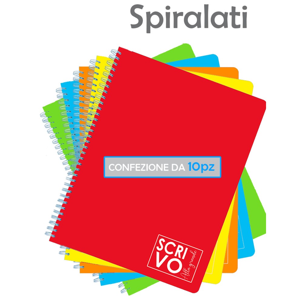 BLOCCO SPIRALATO A4 1R 72 FF COLORI CRETA