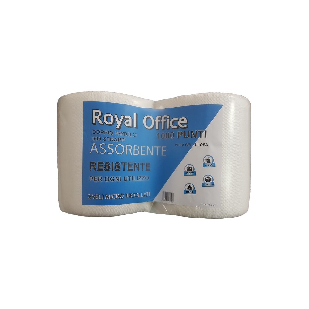 BOBINE 800 ROYAL OFFICE 2PZ PURA CELLULOSA