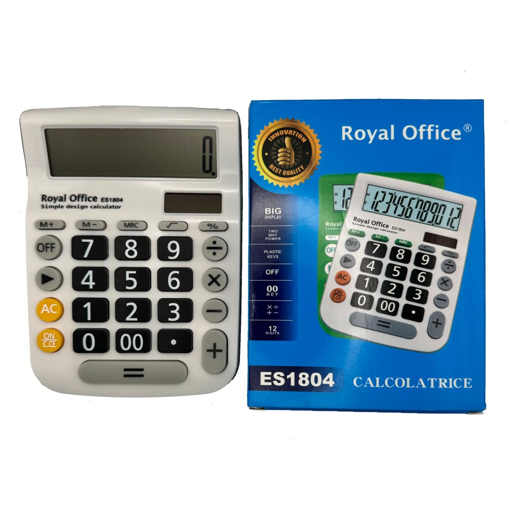 CALCOLATRICE ROYAL OFFICE 12 CIFRE ES1804