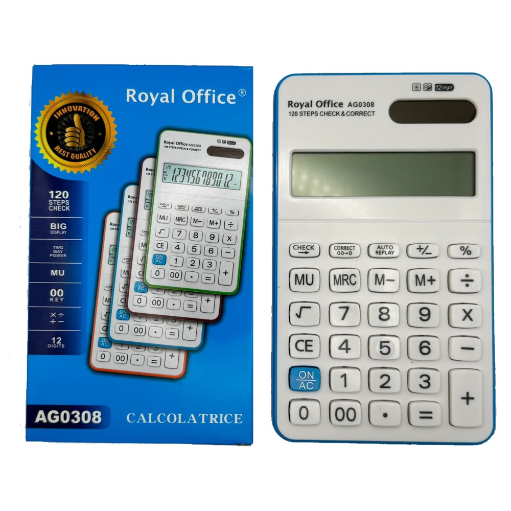 CALCOLATRICE ROYAL OFFICE BIG 12 CIFRE AG0308