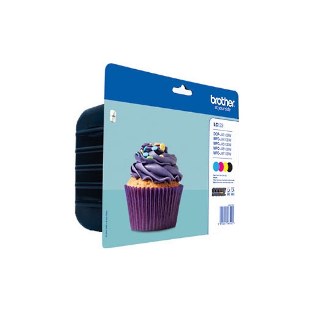 CARTUCCIA BROTHER LC 123 MULTIPACK BK C M Y ORIGINALE