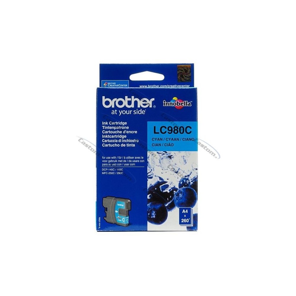 CARTUCCIA BROTHER LC 980 CYAN ORIGINALE 260 PAGINE