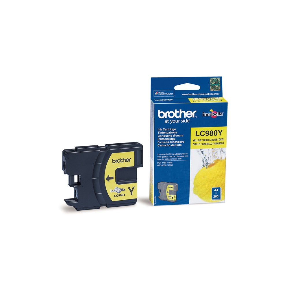 CARTUCCIA BROTHER LC 980 YELLOW ORIGINALE 260 PAGINE