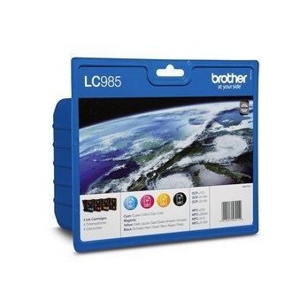 CARTUCCIA BROTHER LC 985 MULTIPAK 4 COLORIORIGINALE