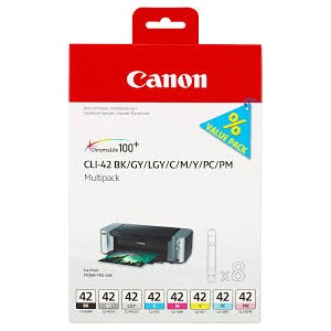 CARTUCCIA CANON CLI 42 MULTIPACK 8 CARTUCCE