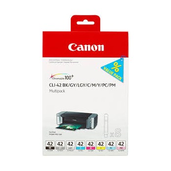 CARTUCCIA CANON CLI 42 MULTIPACK 8 CARTUCCE