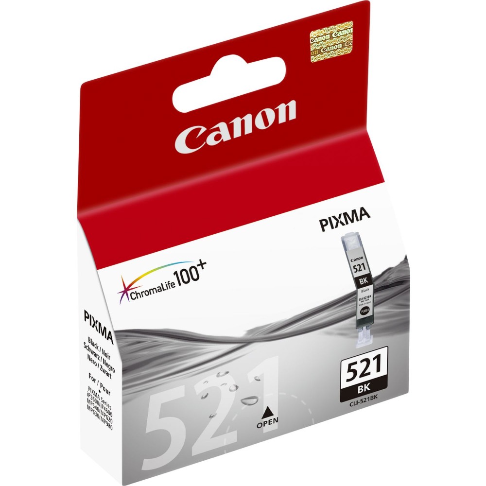 CARTUCCIA CANON CLI 521 BLACK ORIGINALE 2933B001