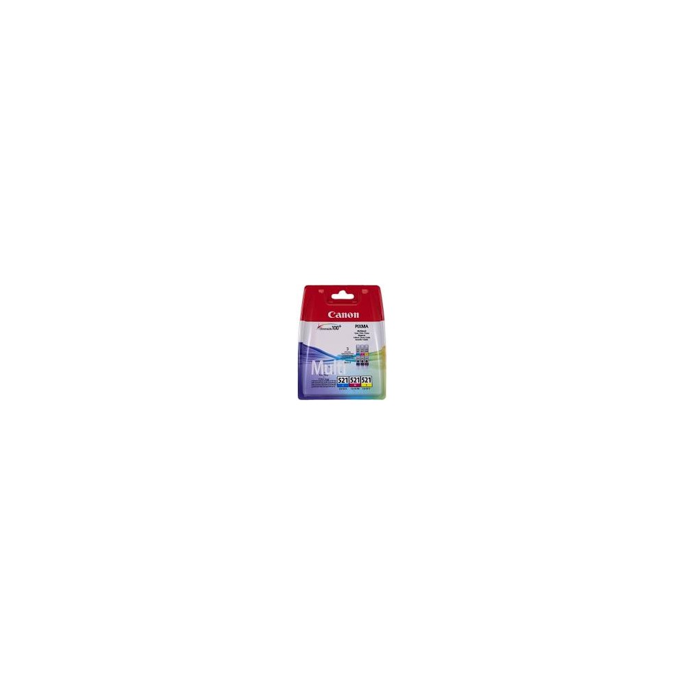 CARTUCCIA CANON CLI 521 MULTIPACK 2934B010 ORIGINALE
