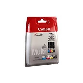 CARTUCCIA CANON MULTIPACK CLI 551 6509B009 ORIGINALE