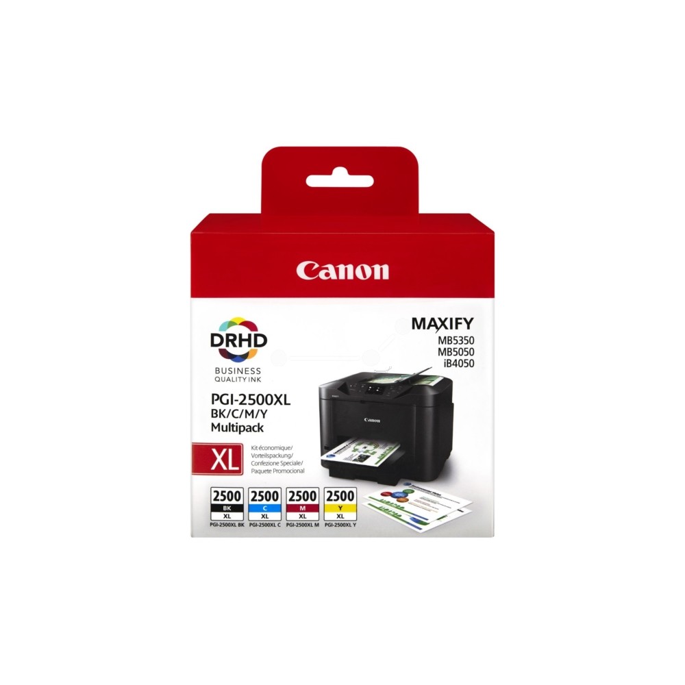 CARTUCCIA CANON MULTIPACK PGI 2500 XL BK/C/Y/M/ 9254B004 ORIGINALE