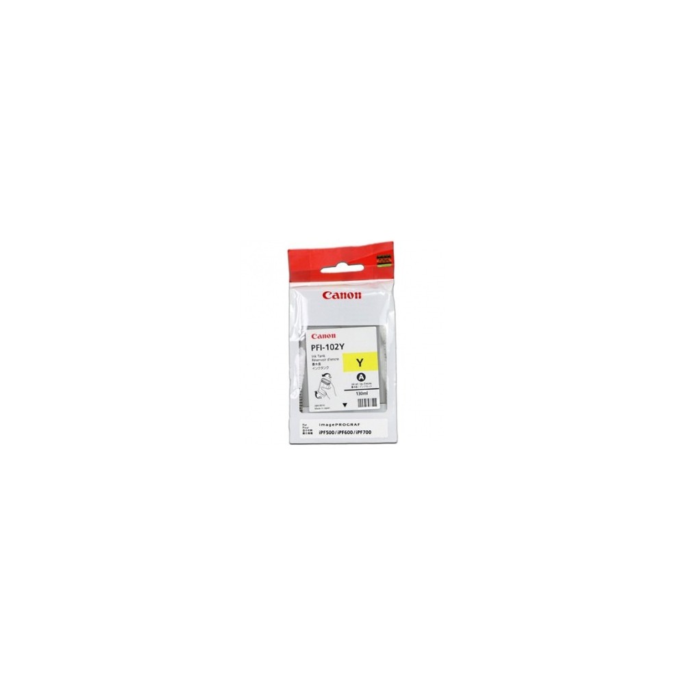 CARTUCCIA CANON PFI 102 YELLOW 130ML ORIGINALE
