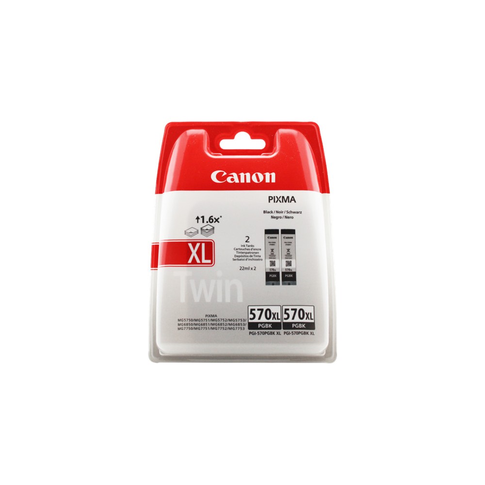 CARTUCCIA CANON PGI 570 XL TWIN PACK ORIGINALE 0318C007