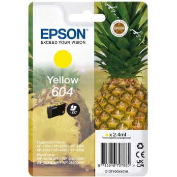 CARTUCCIA EPSON 604 GIALLO ORIGINALE C13T10G44010