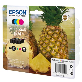 CARTUCCIA EPSON 604 MULTIPACK NERO / CIANO / MAGENTA / GIALLO  C13T10G64010