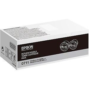 CARTUCCIA EPSON C13S050711 NERO TWIN PACK CORIGINALE