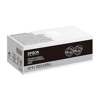 CARTUCCIA EPSON C13S050711 NERO TWIN PACK CORIGINALE