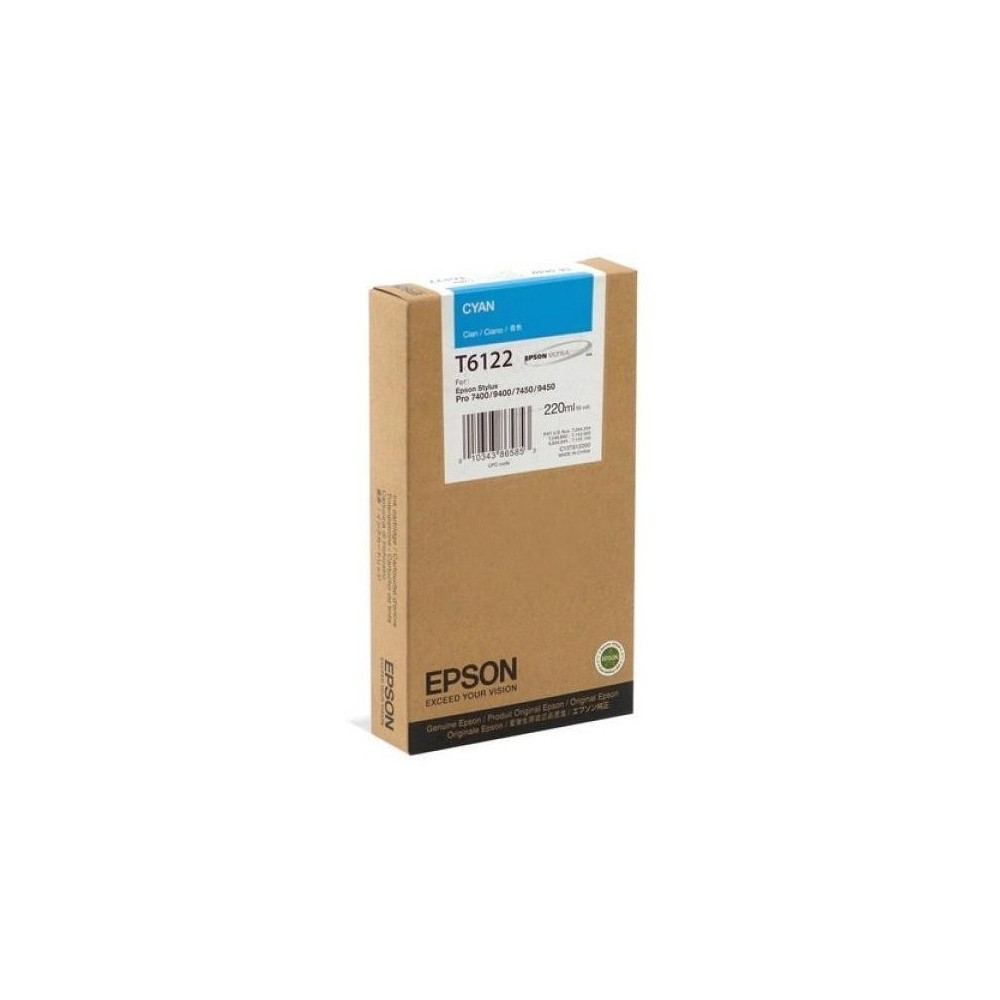CARTUCCIA EPSON C13T612200 T6122 ciano ORIGINALE