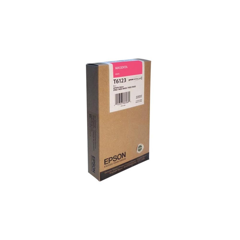 CARTUCCIA EPSON C13T612300 T612 MAGENTA ORIGINALE