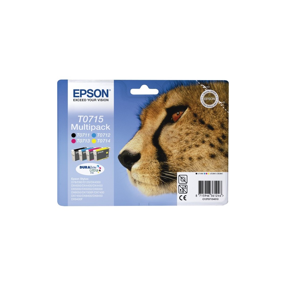 CARTUCCIA EPSON T0715 Multipack 4 colori ORIGINALE