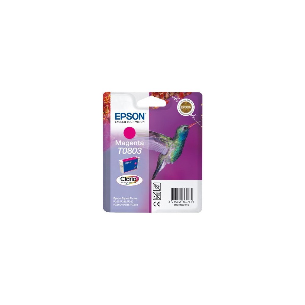 CARTUCCIA EPSON T0803 MAGENTA C13T08034011 ORIGINALE