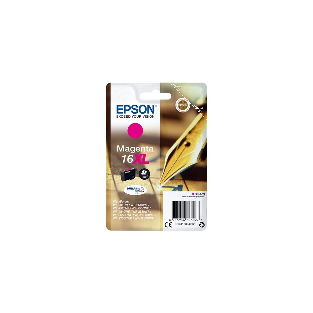CARTUCCIA EPSON T1633 C13T16334012 MAGENTA ORIGINALE 450PAGINE