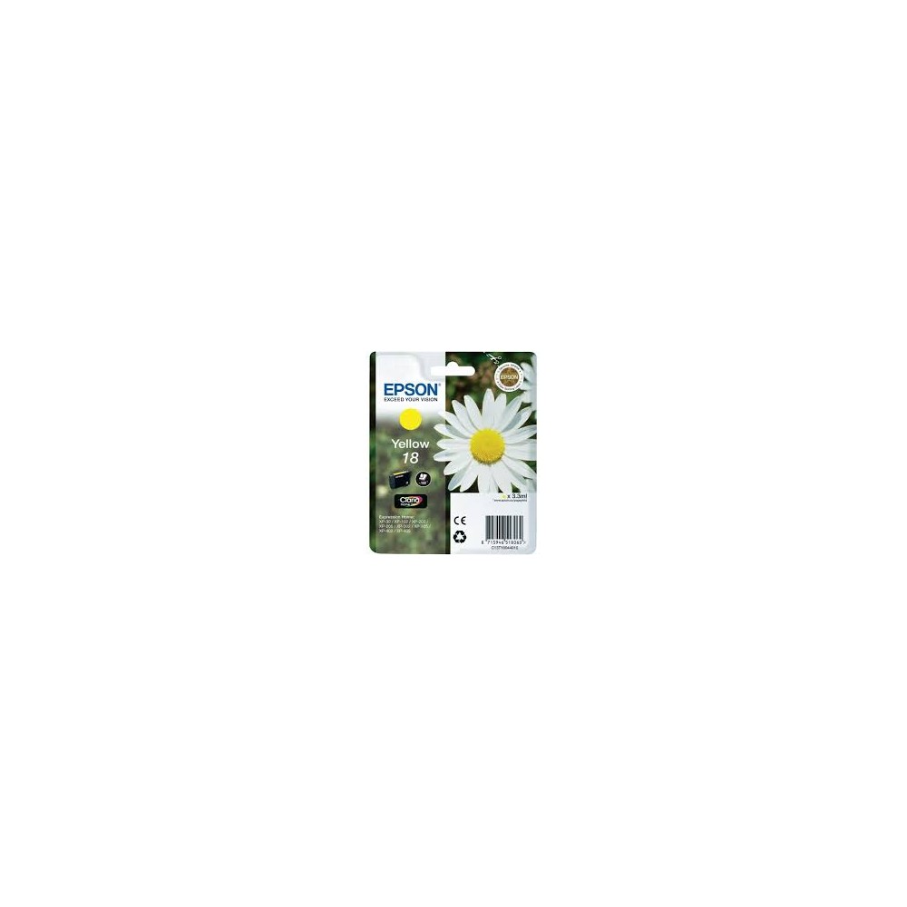 CARTUCCIA EPSON T1804 GIALLO C13T18044012 ORIGINALE