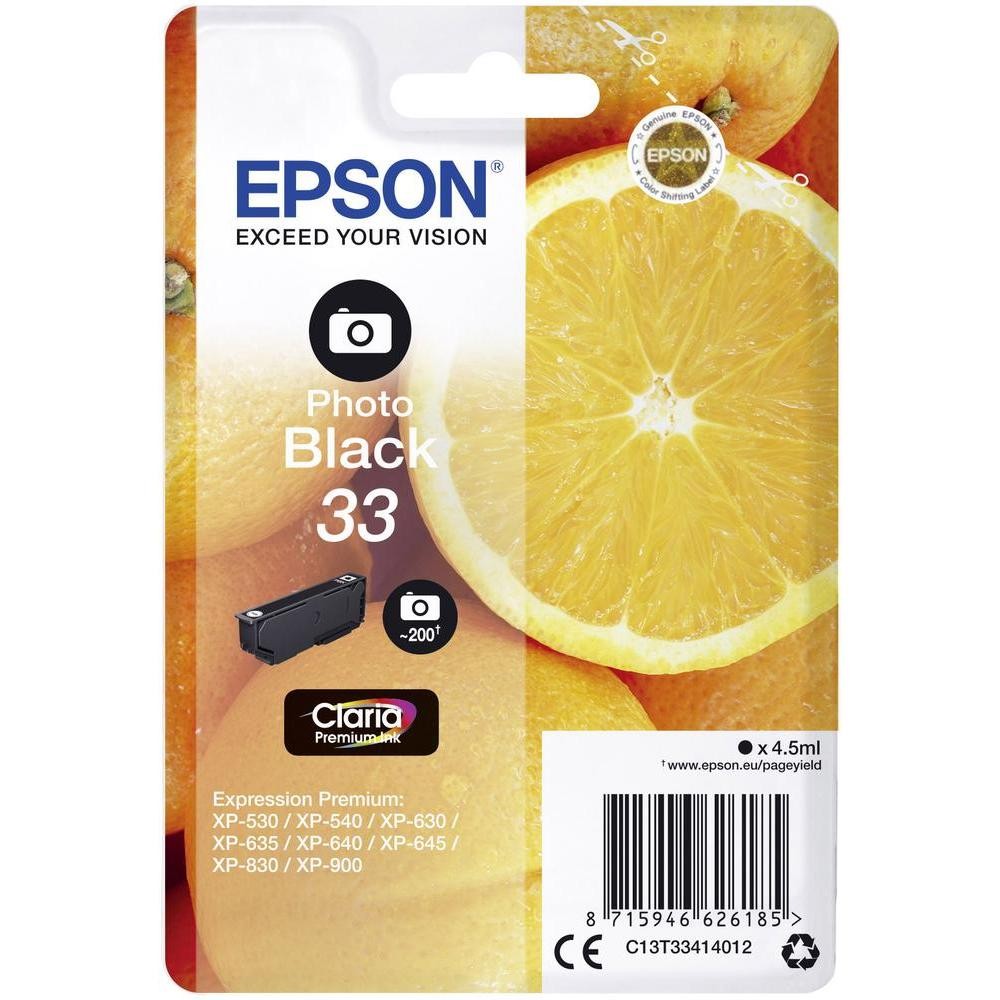 CARTUCCIA EPSON T3331 NERO ORIGINALE C13T33414012