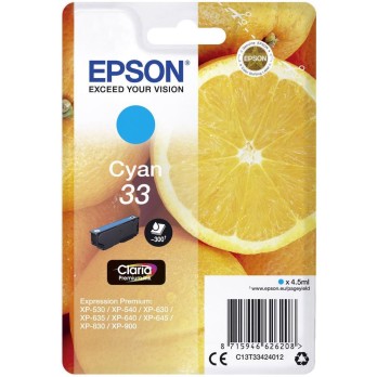 CARTUCCIA EPSON T3342 CYAN ORIGINALE C13T33424012