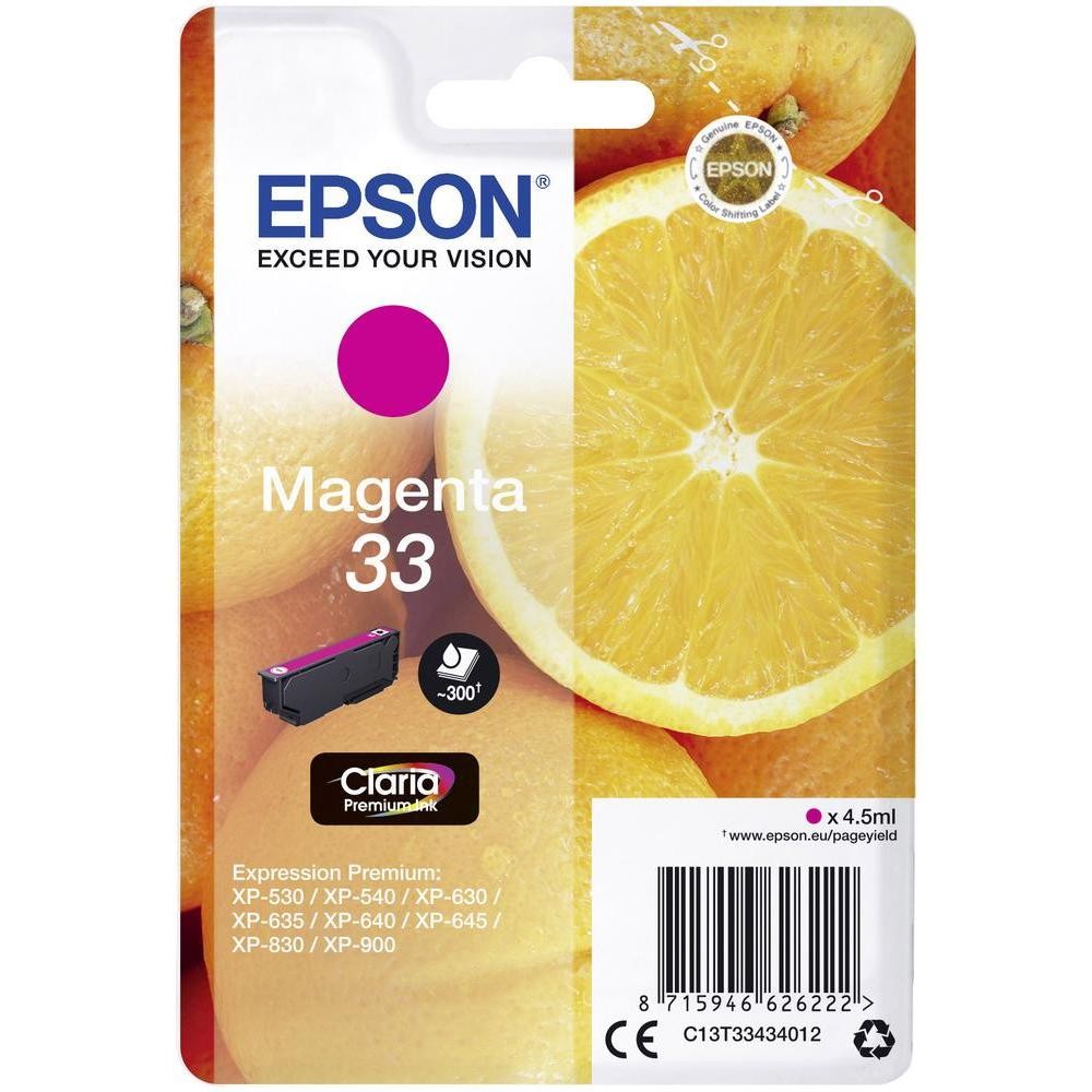 CARTUCCIA EPSON T3343 MAGENTA ORIGINALE C13T33434012