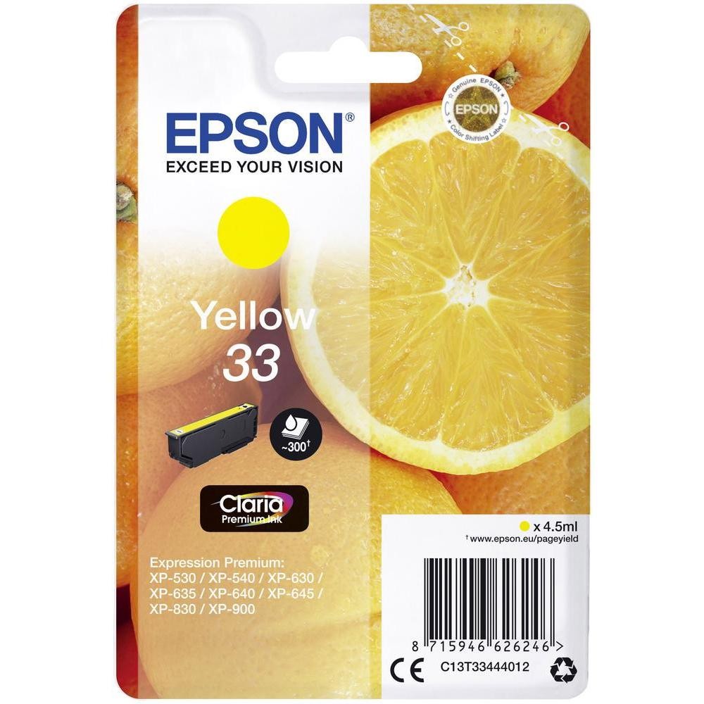 CARTUCCIA EPSON T3344 YELLOW ORIGINALE C13T33434012