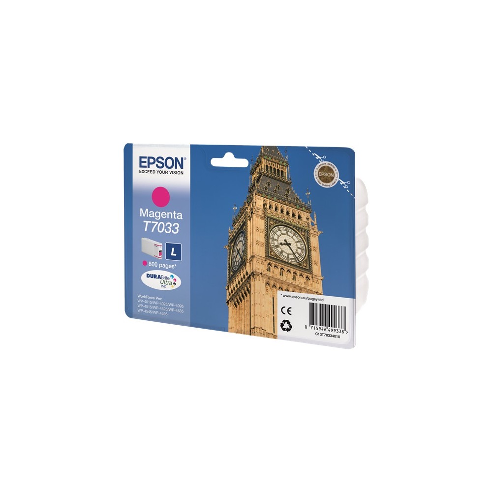 CARTUCCIA EPSON T7033 800Copie Magenta ORIGINALE
