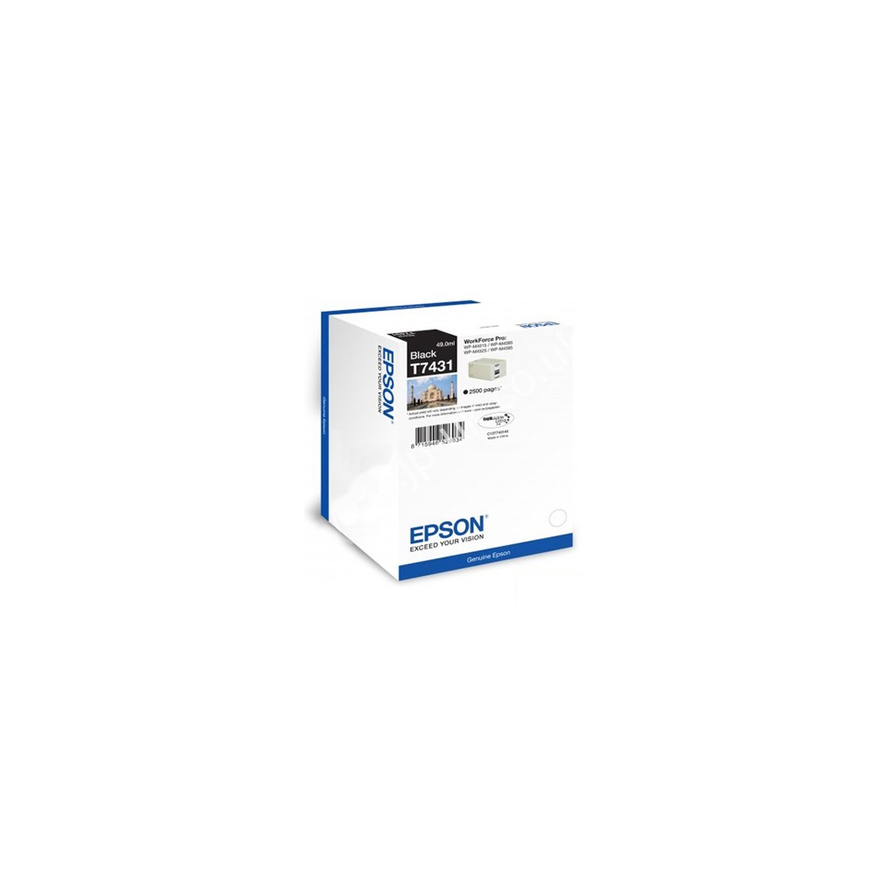 CARTUCCIA EPSON T7431  BK ORIGINALE C13T74314010