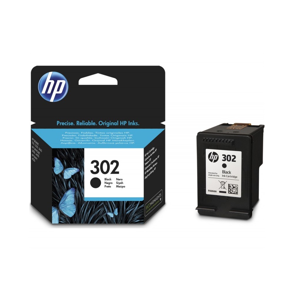 CARTUCCIA HP 302 NERO F6U66AE ORIGINALE
