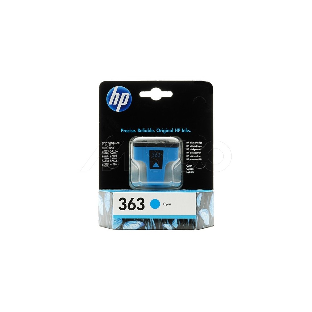 CARTUCCIA HP 363 CYAN C8772EE ORIGINALE