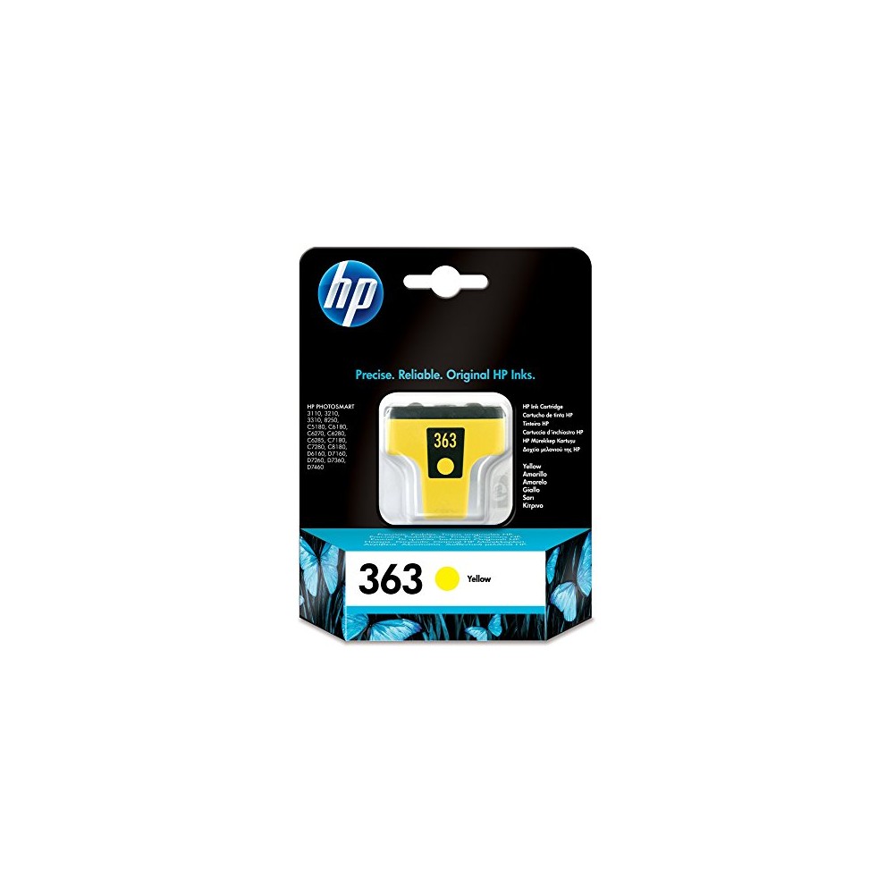 CARTUCCIA HP 363 YELLOW C8773EE ORIGINALE