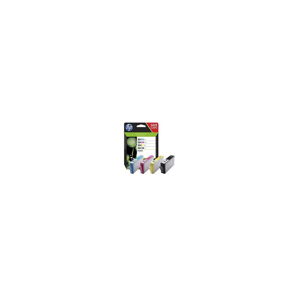 CARTUCCIA HP 364 XL MULTIPACK 4 COLORI N9J74AE NERO C M Y ORIGINALE