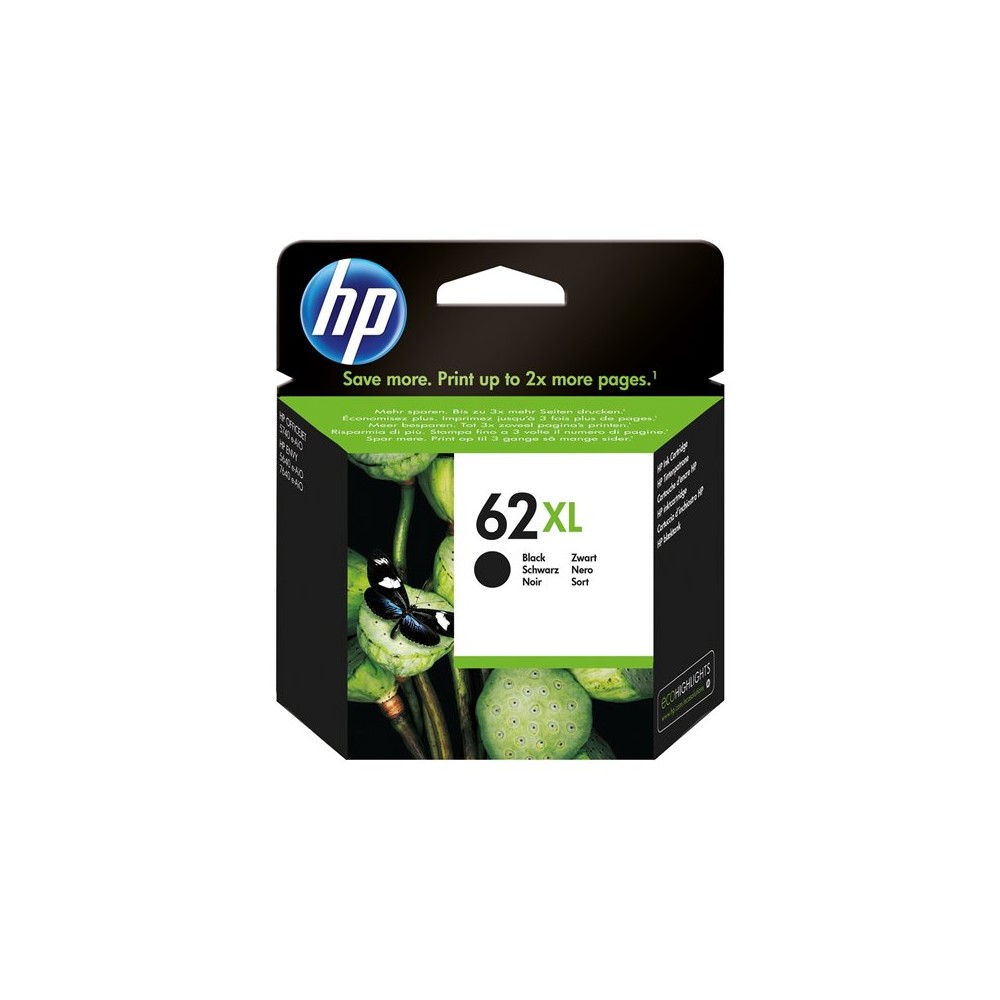 CARTUCCIA HP 62 XL 62 XL NERO ORIGINALE C2P05AE