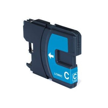 CARTUCCIA X BROTHER LC 980 LC 985 LC 1100 CYAN COMPATIBILE 12ML