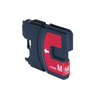 CARTUCCIA X BROTHER LC 980 LC 985 LC 1100 MAGENTA COMPATIBILE 18ML