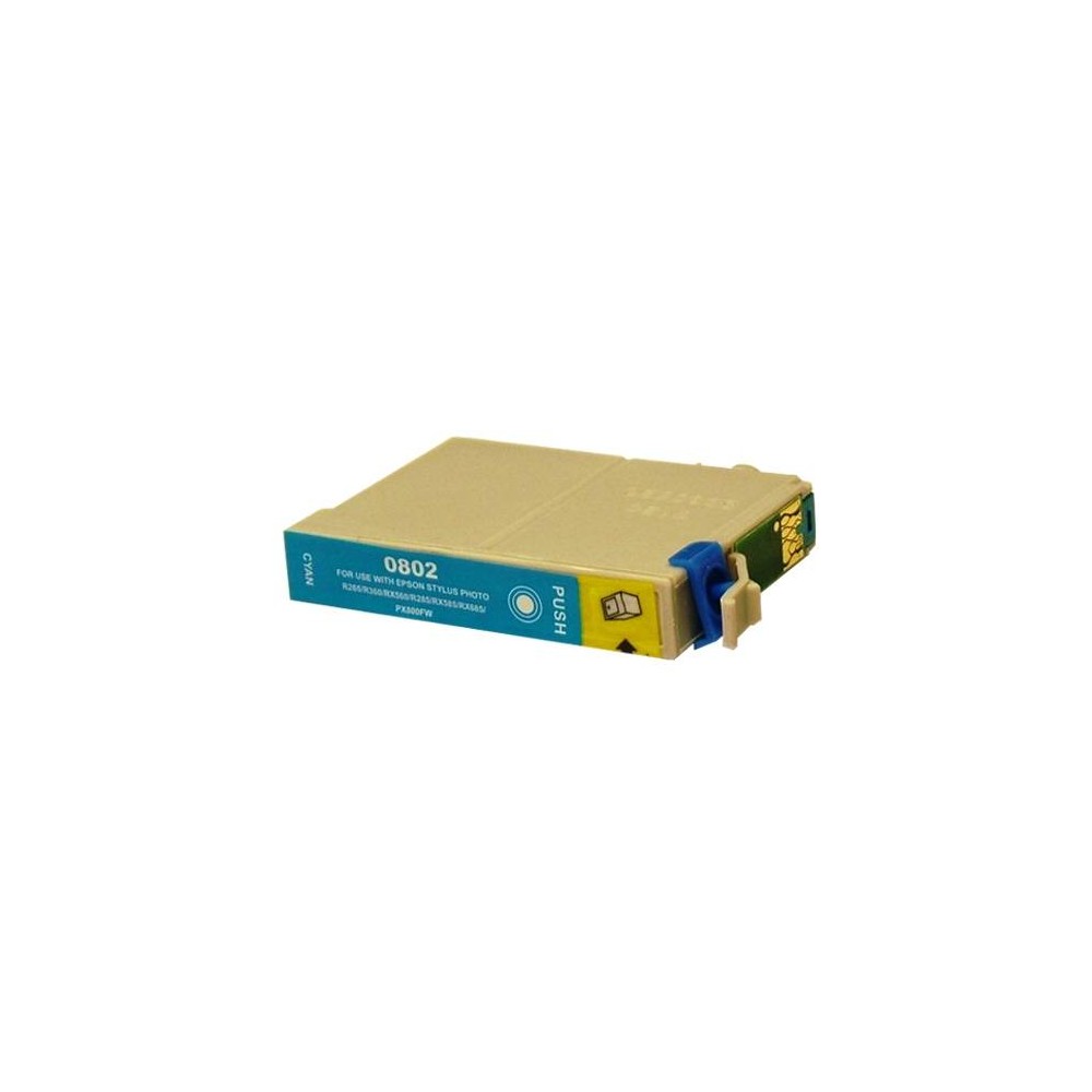 CARTUCCIA X EPSON T0802 CYAN COMPATIBILE 15ml