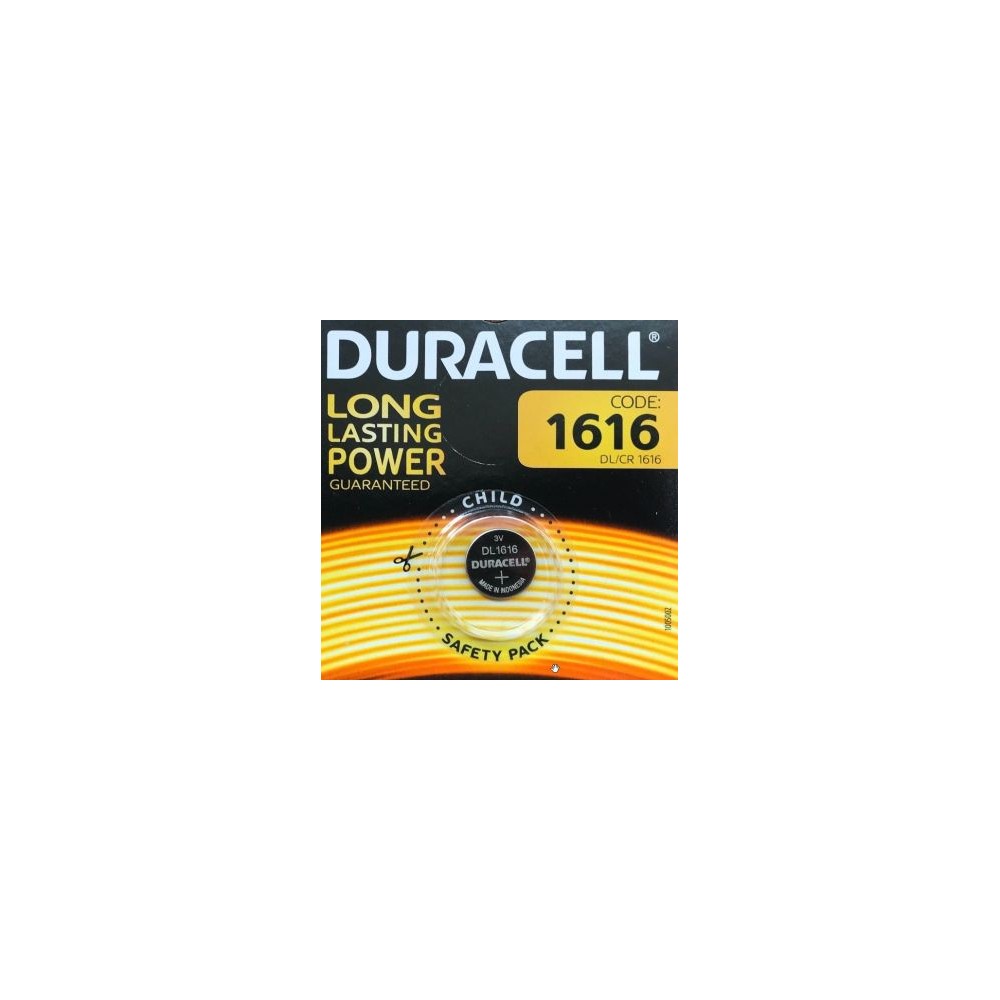 DURACELL LITHIUM CR 1616 BL1