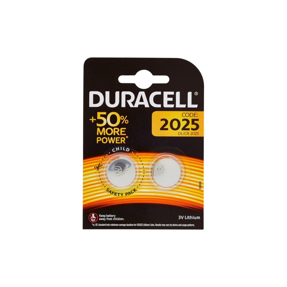 DURACELL LITHIUM CR 2025 BL2