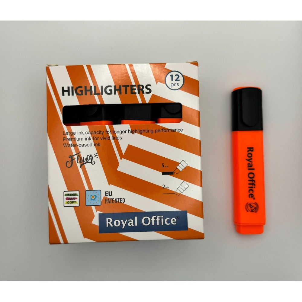 EVIDENZIATORI ROYAL OFFICE ARANCIO