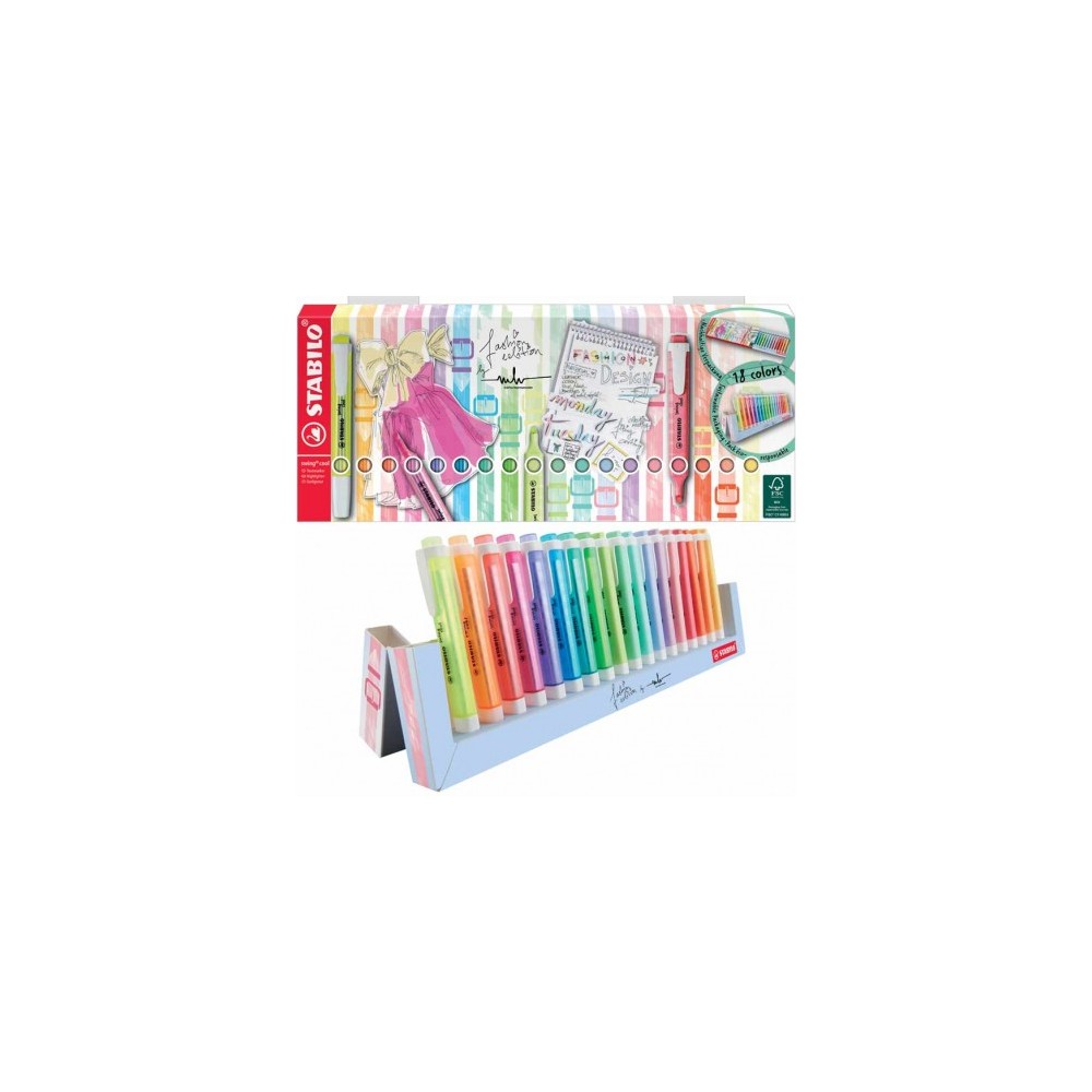 EVIDENZIATORI STABILO SWING COLORI ASSORTITI 18 PZ 275/18-01-5