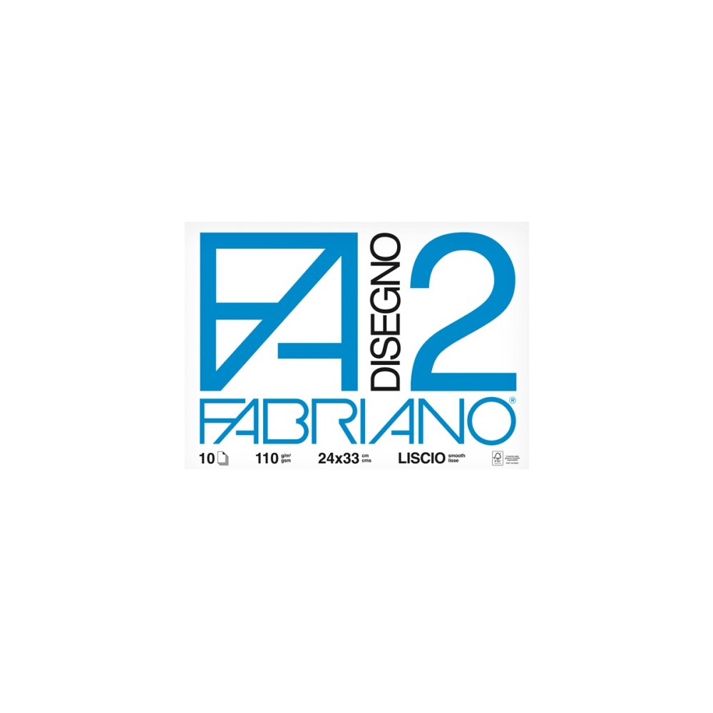 FABRIANO F2 ALBUM 24X33 LISCIO 110GR 10FG