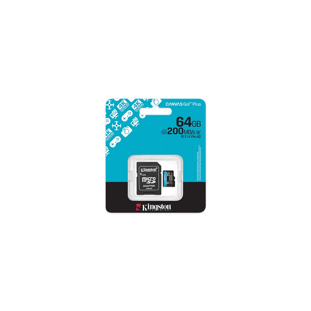 KINGSTON MICRO SDXC CANVAS GO PLUS SDCG4 128GB tassa siae inclusa