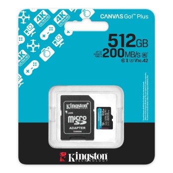 KINGSTON MICRO SDXC CANVAS GO PLUS SDCG4 512GB tassa siae inclusa