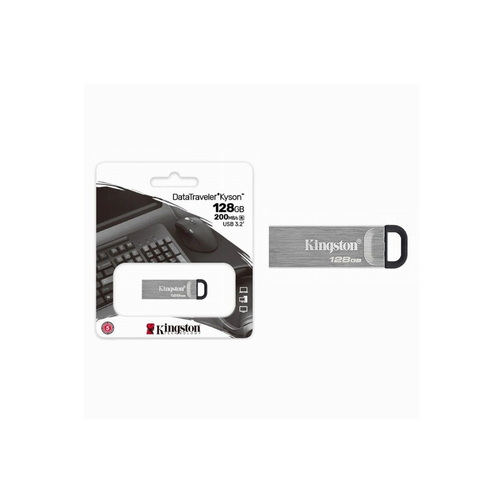 KINGSTON PEN DRIVE DTKN 128GB USB 3.2 200MB TASSA SIAE INCLUSA